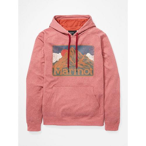 Marmot Mountain Peaks Hoody For Mens Dark Red KLD054186